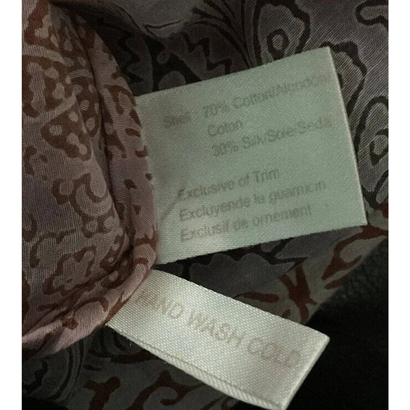 Beach by Flora Bella Silk Cotton Blend Blouse Beach Cover Up Top Size Small - Picture 4 of 7